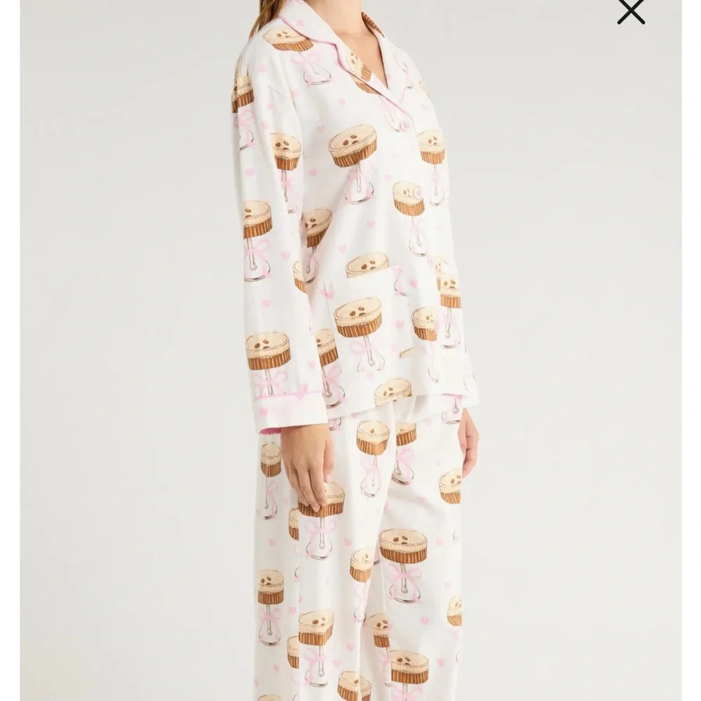 PJ Salvage Pink and White Espresso Martini Pajama Set - Picture 3 of 11
